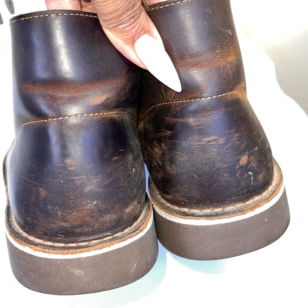 CLARKS Men LEATHER BOOTS 10.5 - Picture 5 of 7